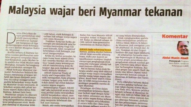 Rohingya Mangsa Korban Geostrategi Kuasa Besar