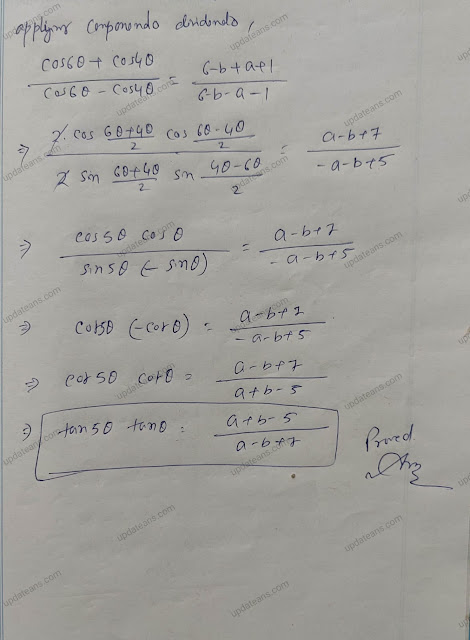 32 sin^6 theta= 10 - 15cos 2 theta + bcos 4 theta - acos 6 theta then prove tan theta tan 5 theta = a+b-5/a-b+7