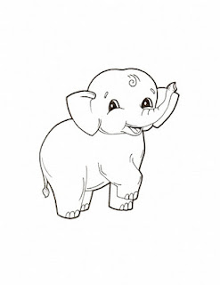 Elephant Printable Coloring Pages