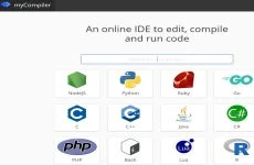 MyCompiler: sitio web que permite probar código en varios lenguajes de programación (C, C++, Java, Phyton, Ruby,Nodejs, etc)