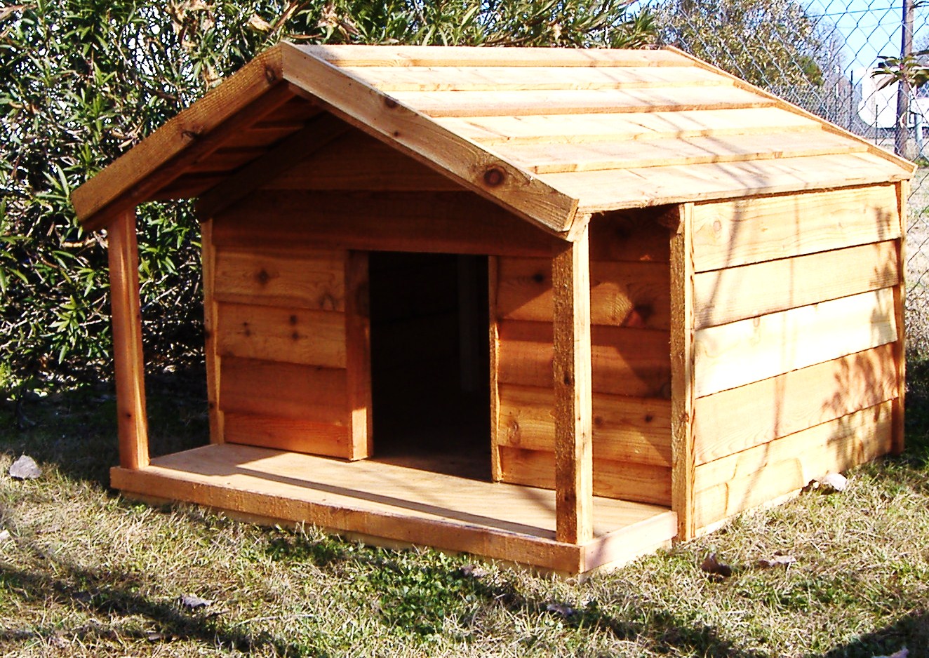  Ac Heated Insulated Dog House: Custom Cedar Dog House with Porch