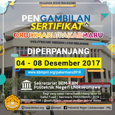 PENGUMUMAN PENGAMBILAN SERTIFIKAT ORDIKMARU DAN PAKARMARU