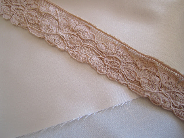 Sewing lace to underwear