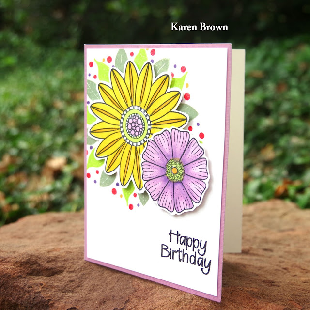 Create a Smile In Bloom and Botanical Love stamp sets. 