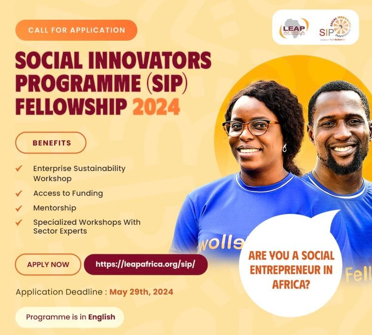 Apply LEAP Africa Social Innovators Programme - 2024