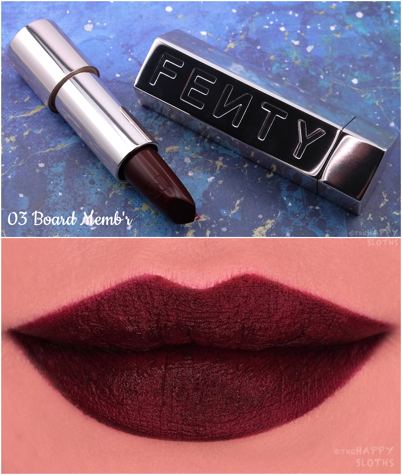 Fenty Beauty | Fenty Icon The Fill & The Case Semi-Matte Refillable Lipstick | 03 Board Memb'r: Review and Swatches