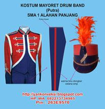 KOSTUM MAYORET PUTRA DRUM BAND DAN MARCHING BAND  KOSTUM MAYORET PUTRA DRUM BAND DAN MARCHING BAND