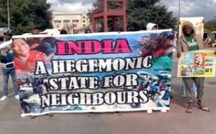 جینیوا: اقوام متحدہ کی کونسل برائے انسانی حقوق کے اجلاس کے موقع پر بھارت میں انسانی حقوق کی خلاف ورزی پرشدید احتجاج کیا گیا۔