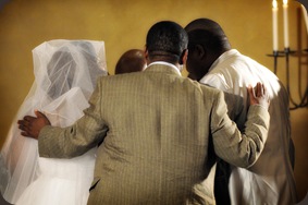Father of the bride wishes bride and groom good luck - Joretha Taljaard Wedding Photography