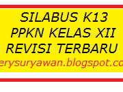 Silabus k13 PPKN Kelas XII SMA Revisi Terbaru