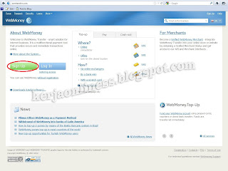 Cara mendaftar di webmoney