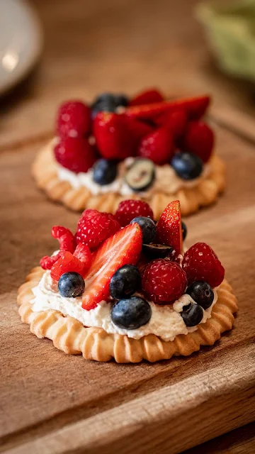 Sobremesa Doce com Frutas Vermelhas