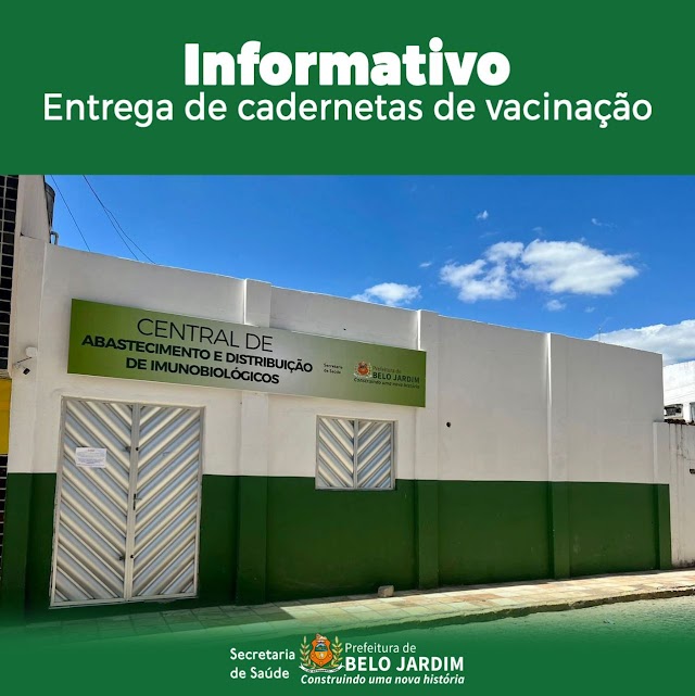 ENTREGA DE CADERNETAS DE VACINAÇÃO 