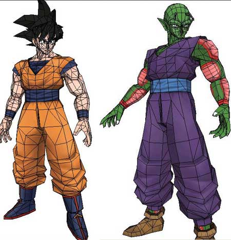 Dragon Ball Papercraft Goku Piccolo