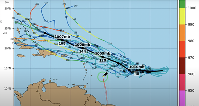 Elevan a 70% probabilidad de ciclón en el Centro del Atlantico Tropical