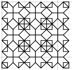 star free blackwork fill pattern