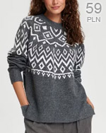 modne swetry norweski wzór 2024