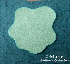 Green felt cut out shapes