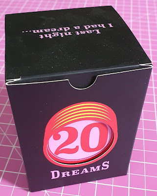 20 Dreams Family card game boxed. Plain dark box with large 20 in figures