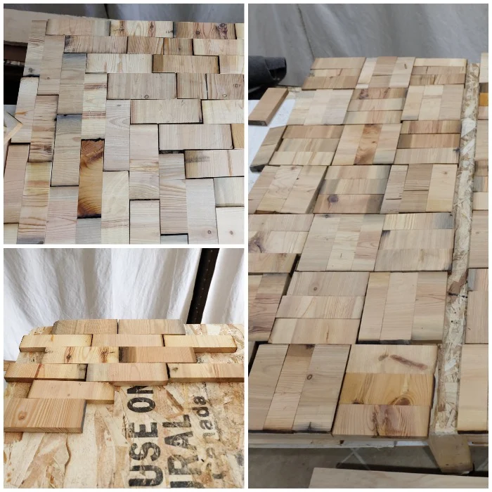 wood tile layout ideas