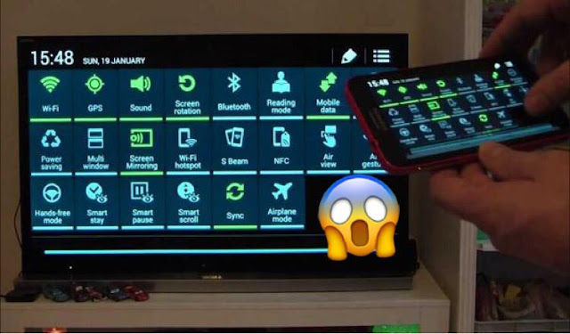 تحميل تطبيق مشاركة شاشة الهاتف على التلفاز  screen Mirroring بدون كابلات