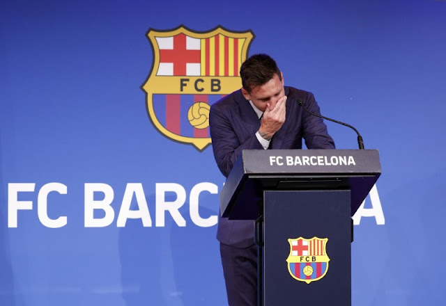 Tearful Messi confirms Barcelona exit