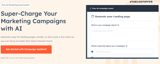 HubSpot's Campaign Assistant AI Tool - THELOSTOFFER