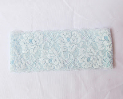 image bridal garter handmade light blue something blue two cheeky monkeys wedding custom order floral lace