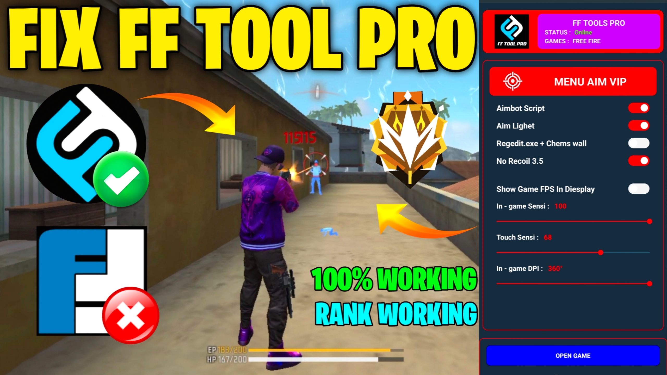 Download FF Tools Pro APK Latest Version 2.6 for Android