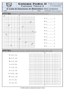 plano cartesiano para imprimir