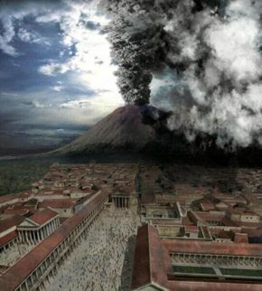 Pompeii and Herculaneum were destroyed and utterly buried by the eruption of Mount Vesuvius in 79 AD
