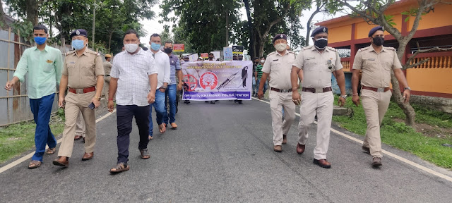 বিশ্ব মাদক বিরোধী দিবস উপলক্ষে খড়িবাড়ি থানা পুলিশের পক্ষ থেকে এক শোভাযাত্রা বেড় করা হয়।