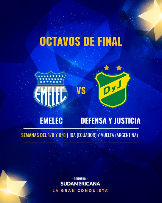 Emelec ya tiene rival en octavos de Final de Copa Sudamericana