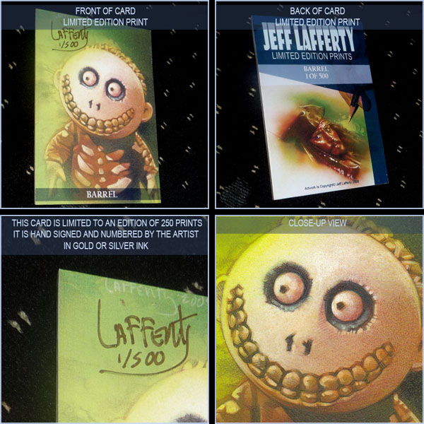 Barrel from Nightmare Before Christmas, Limited Edition Signed Print by Jeff Lafferty