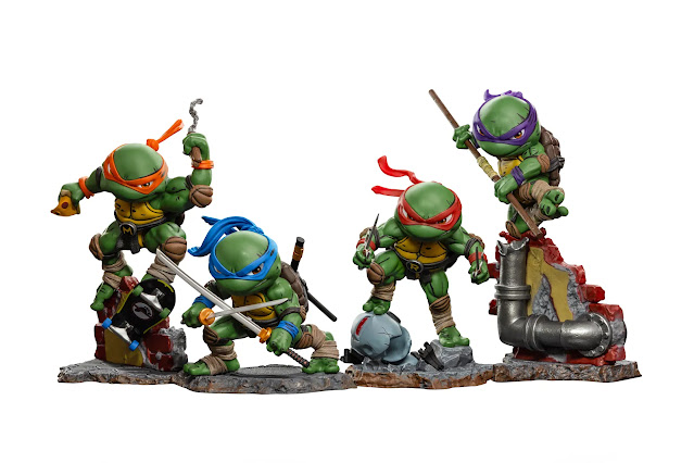 Classic Teenage Mutant Ninja Turtles Iron Studios Minico Statues