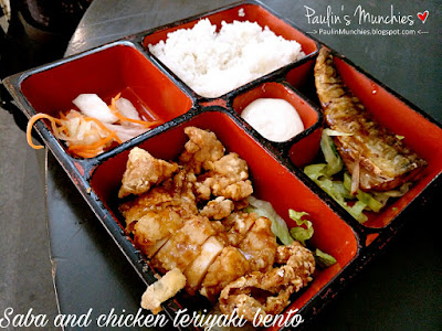 Paulin's Muchies - Japanese Cuisine at The Kitchen Star Vista - Saba and Chicken Teriyaki Bento