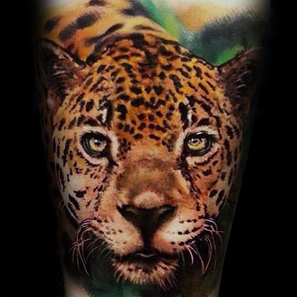 Tatuagem de Leopardo - 35 ideias masculinas