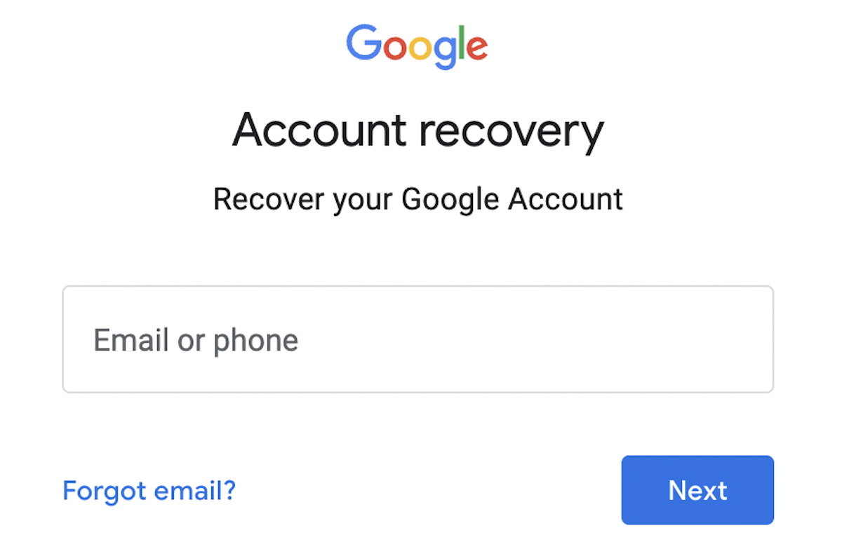 How to recover Google account