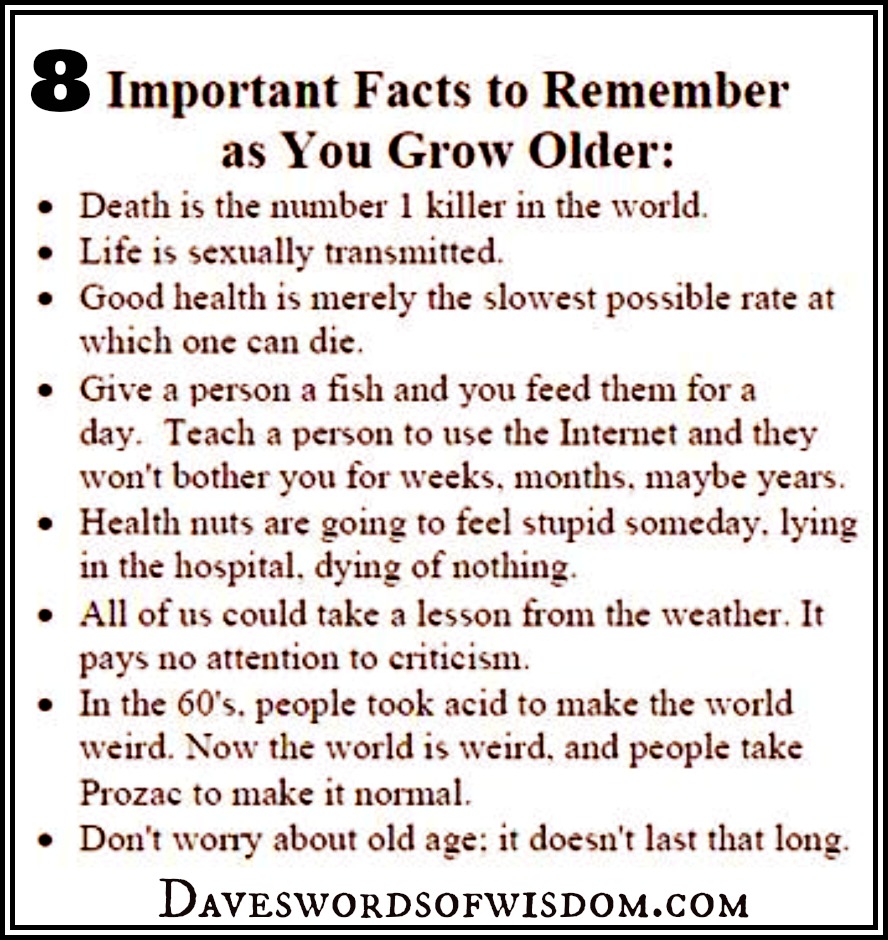 「8 important facts to remember as you grow older」的圖片搜尋結果