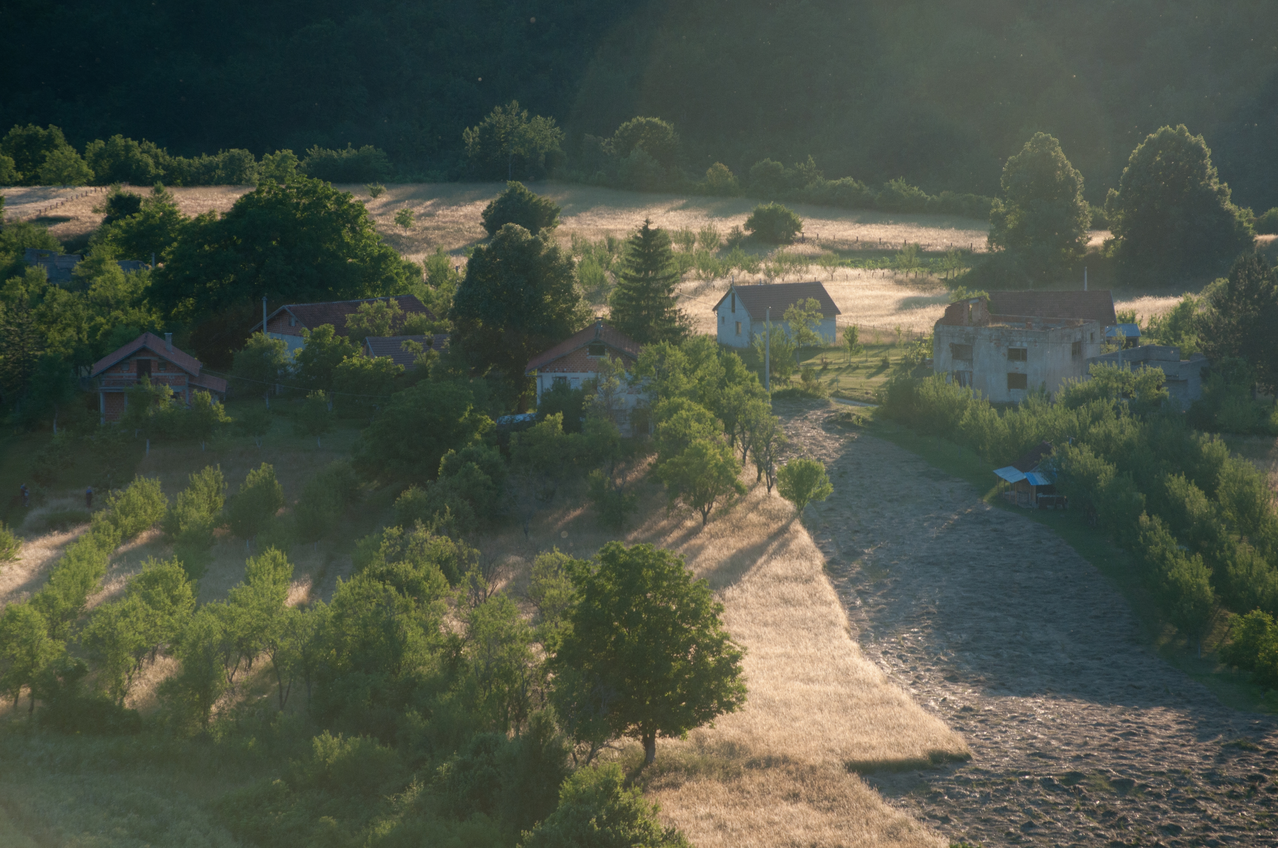 The evening light on the way to Ostrovica Fortress, Bosnia and Herzegovina