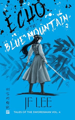 book cover of young adult fairy tale Echo of the Blue Mountain by JF Lee