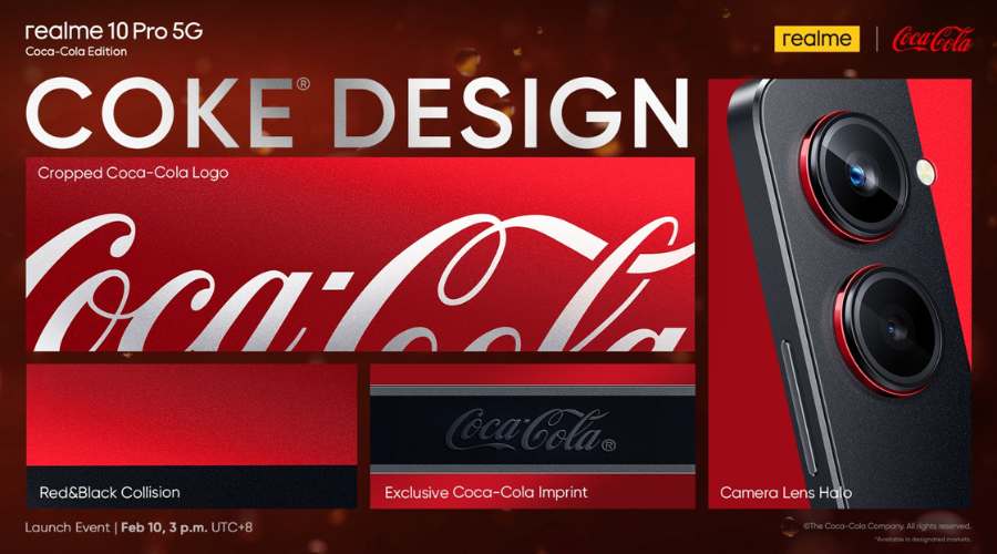 realme’s First Coca-Cola® Smartphone, realme 10 Pro 5G Coca-Cola Edition, Takes Co-Branding to a New Level