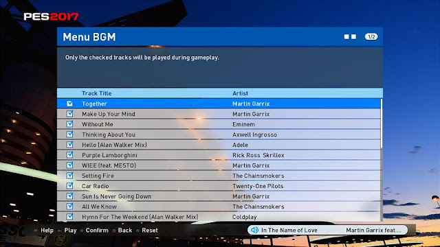 New EDM Playlist for PES 2017 and PES 2016 by rakka