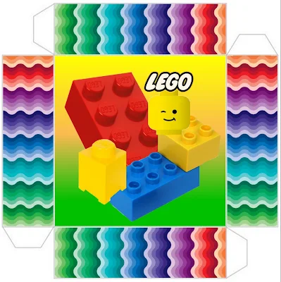 Lego Free Printable Box Invitation.