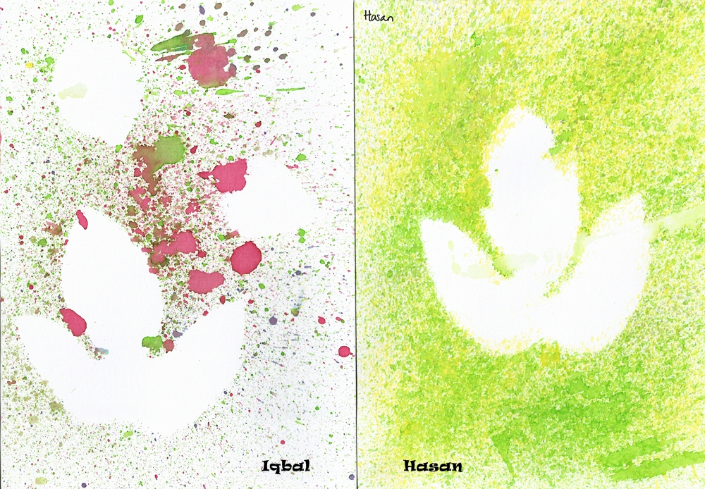 footprints Gambar Pola Daun Karya Kelas 2 Daun 