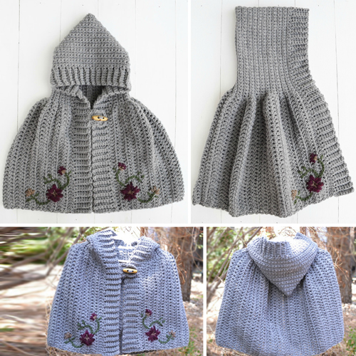 Girl's Crochet Cape - Free Pattern 