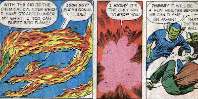 Human Torch - Fighting fire with fire.