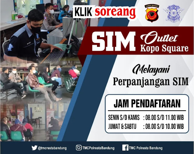 SIM Outlet Kopo Square Melayani Perpanjangan SIM