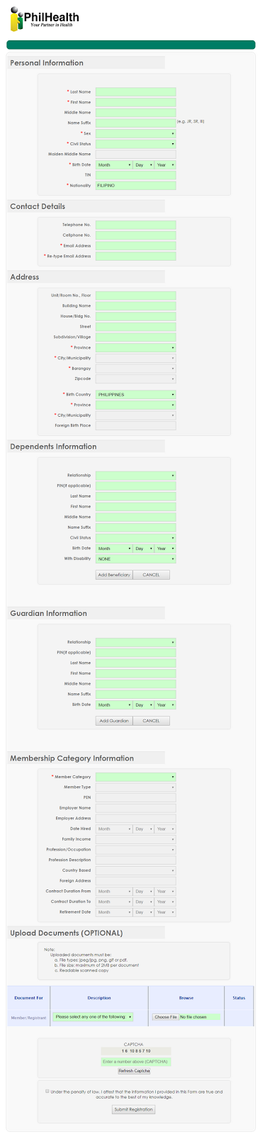 PhilHealth Online Registration