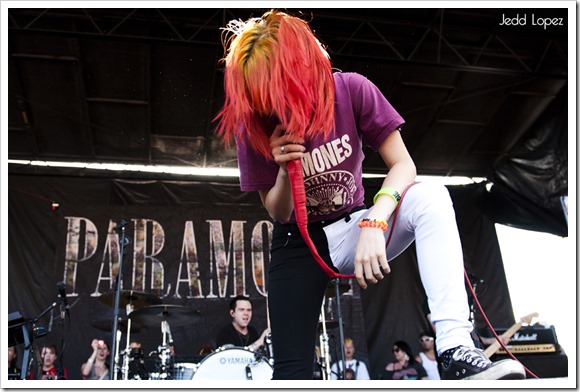 Hayley Williams, Paramore<br />7/14/11<br />Scranton Warped Tour 2011<br /><br />Photographed by Jedd Lopez